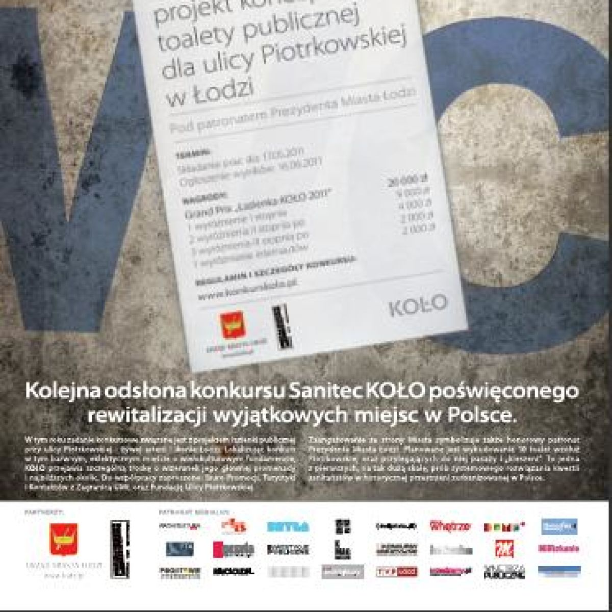 Zaprojektuj miejską toaletę i zgarnij wysokie nagrody pieniężne!