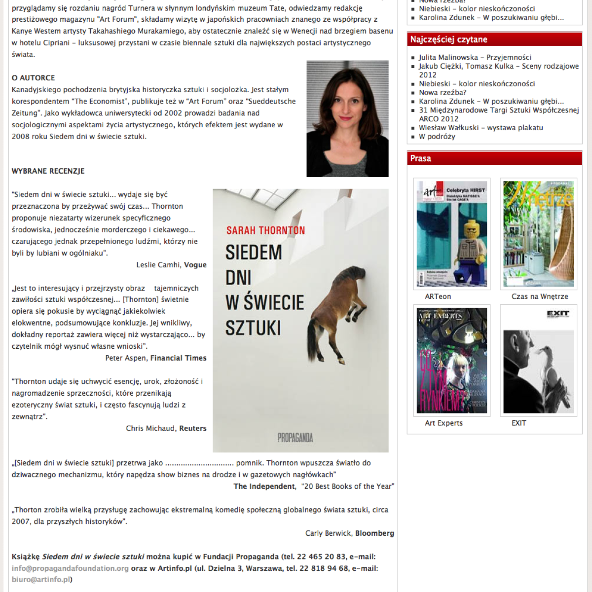 Recenzja światowego bestsellera o sztuce
