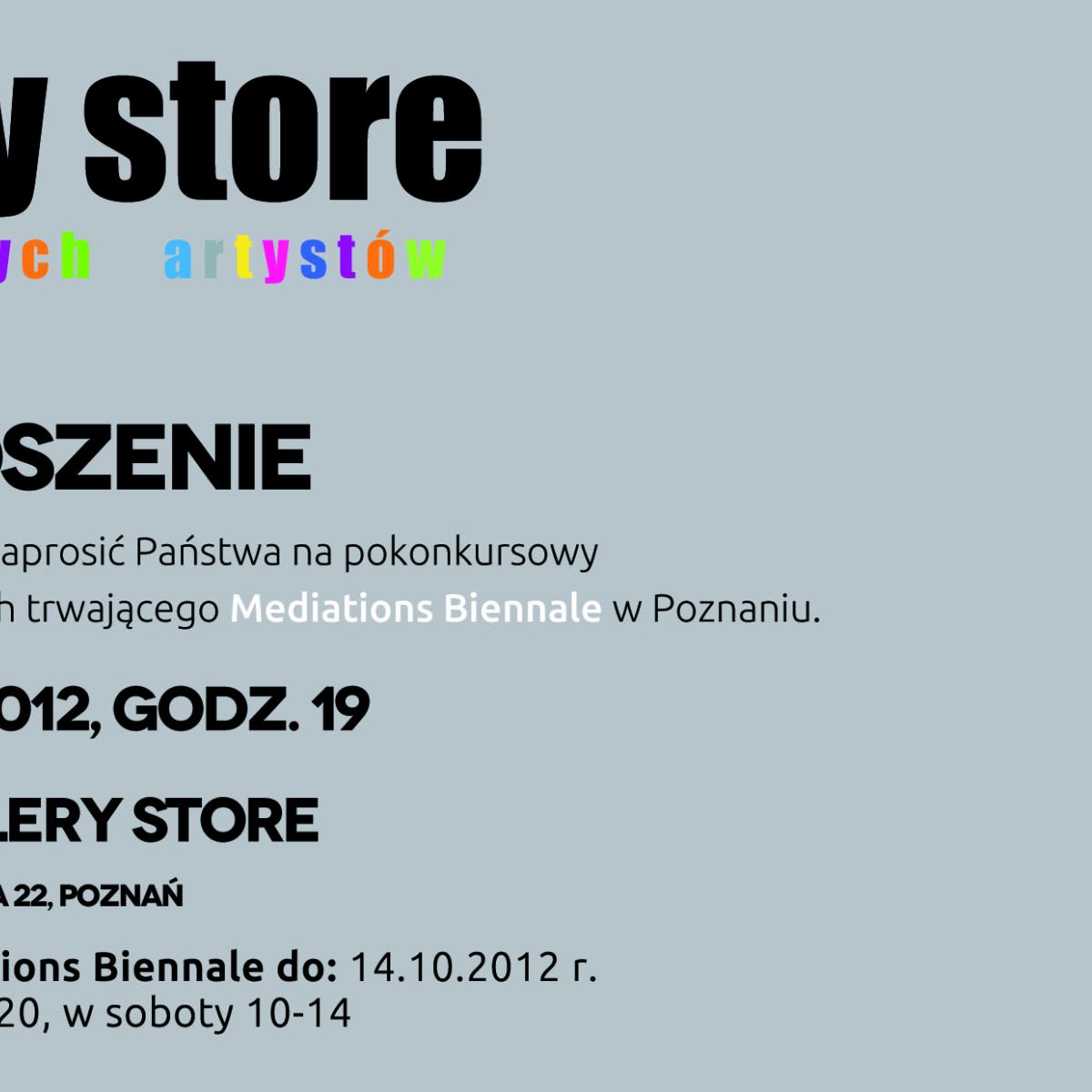 Zapraszamy na wystawę Untouchable do Poznania - czynna codziennie od 17-20, sobota 10-14!
