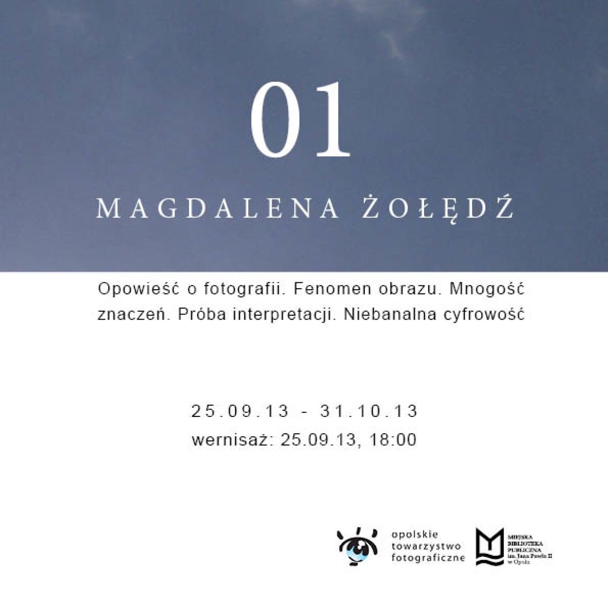 Wystawa Magdaleny Żołędź projekt pt. ''01''
