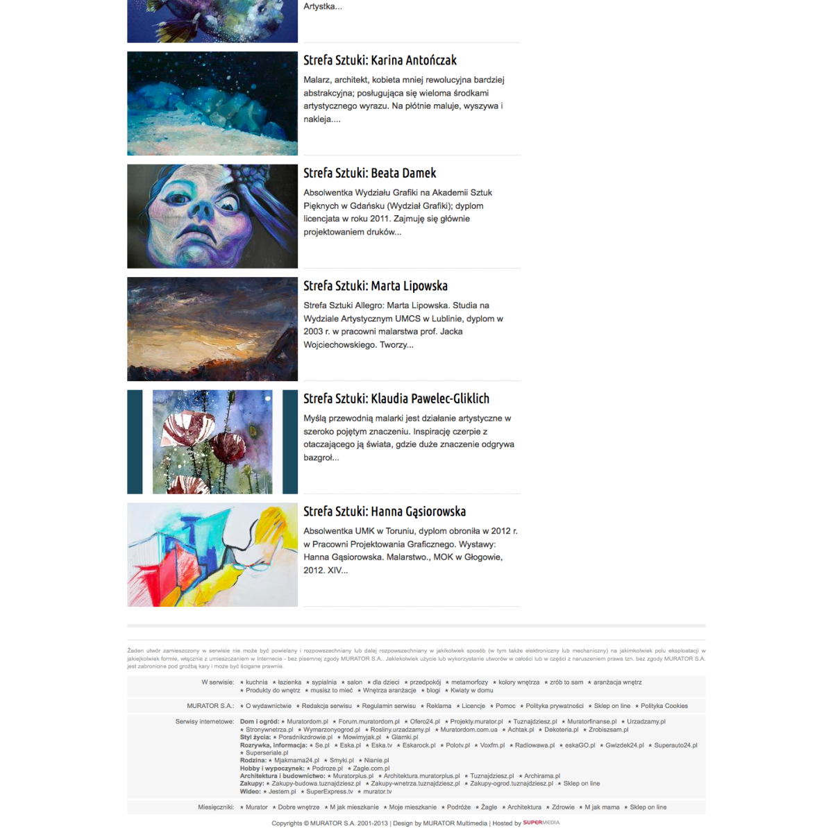 Artyści Gallerystore (Strefa Sztuki) inspirują jak urządzić mieszkanie