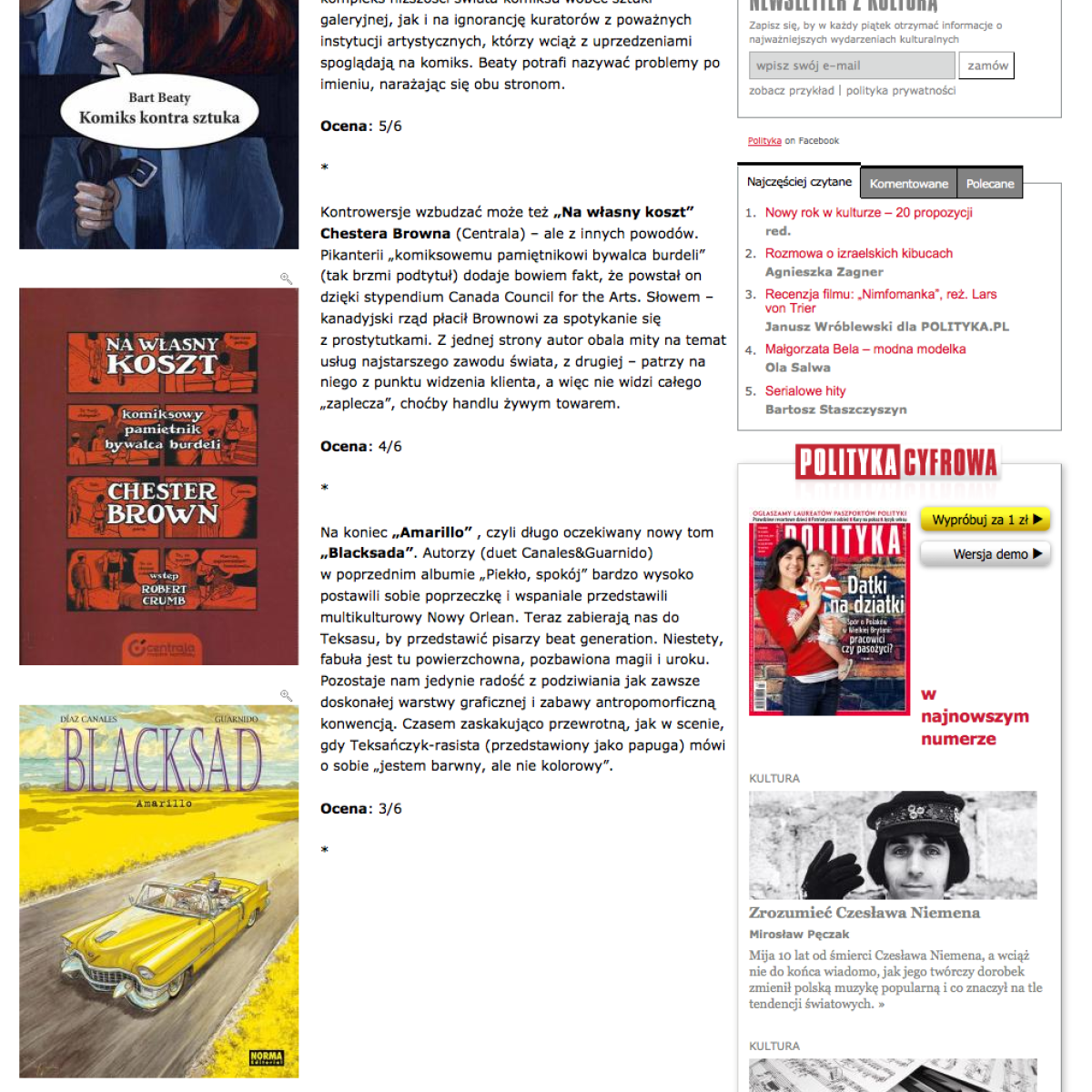 Komiks kontra sztuka