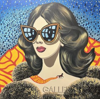 Agata Padol-Dziewczyna z szalem-Malarstwo