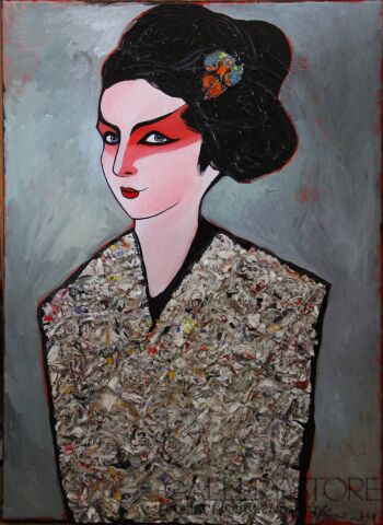 Agnieszka Boroń-"Kabuki"-Akryl