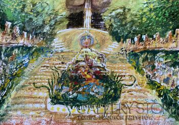 Agnieszka Boroń-"Parc Guell"-Technika mieszana
