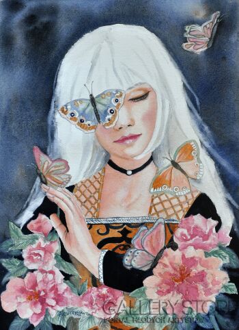 Agnieszka Leszczyńska-Myśli ulotne-Akwarela