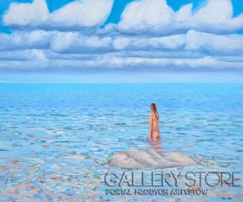 Agnieszka Turek-Blue summer-Malarstwo