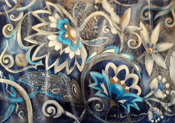 Aleksandra  Michalik-Blue Jungle-Akryl
