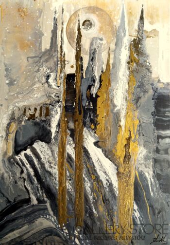 Aleksandra  Michalik-Marmurowe pejzaże VII-Akryl