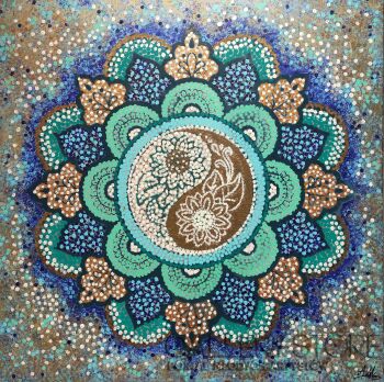 Mozaikowa Mandala Pięknego Życia