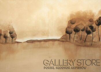 Alicja Wysocka-Mgła nad jeziorem-Malarstwo