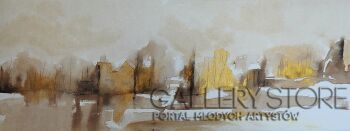 Alicja Wysocka-Pejzaż w złocie-Malarstwo