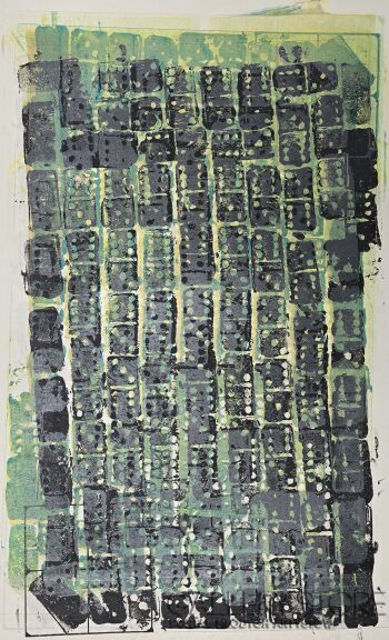 Amadeusz Popek-Rush hours green-Grafiki i plakaty