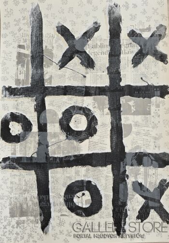 Amadeusz Popek-Tic-tac-toe white-Grafiki i plakaty