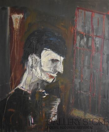 Andrzej Szot-Ekspresyjny portret-Olej
