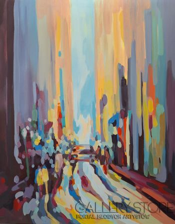 Aneta Olszewska-Między ludźmi...-Malarstwo