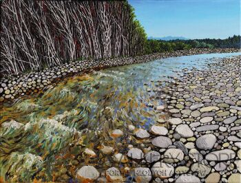 Angelika Mus-Nowak-Białka i zarośla-Olej