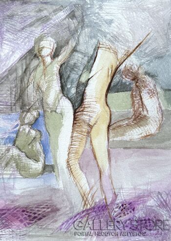 Anna Lupa-Suchy-Igraszki z fioletem-Malarstwo