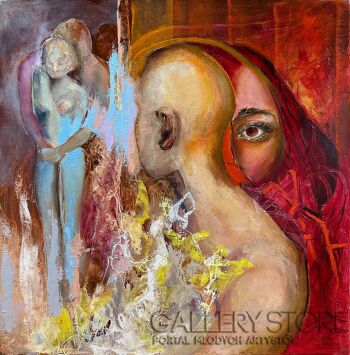 Anna Lupa-Suchy-Ulotność spojrzeń-Malarstwo