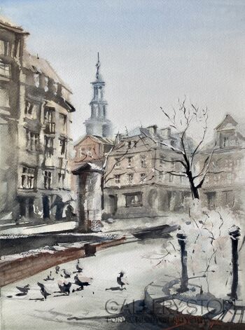 Blanka Pisarczyk-Masztalarska w Poznaniu-Akwarela