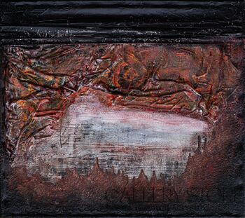 Bożena Kot-Czerwony zmierzch-Malarstwo