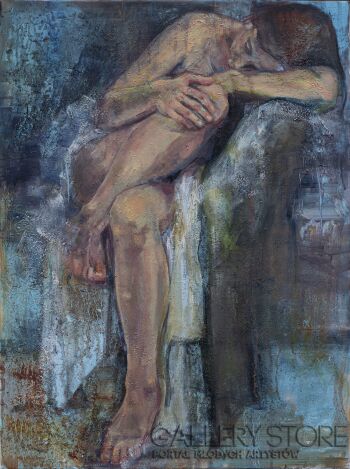 Bożena Kot-Odcięcie 00 - Odpoczywająca-Malarstwo