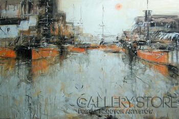 Dariusz Grajek-Stary port...-Akryl
