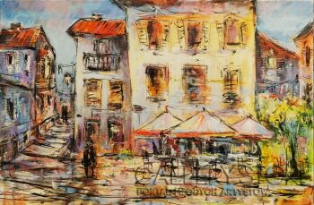 Dariusz Grajek-Toskańska kawiarenka....-Malarstwo