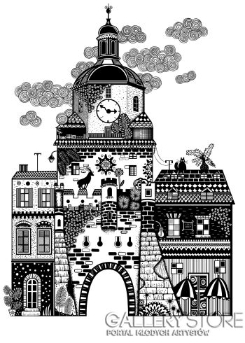 Dominika Wilk-Brama Krakowska -Grafiki i plakaty