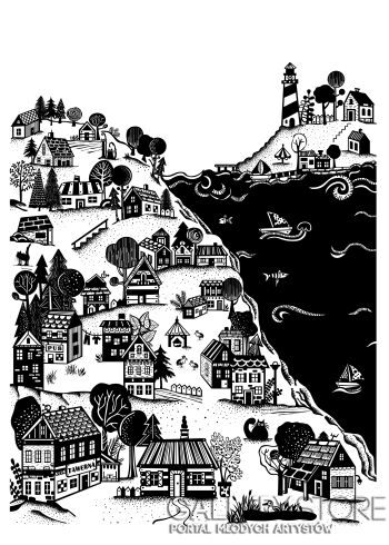 Dominika Wilk-Portowy krajobraz-Grafiki i plakaty