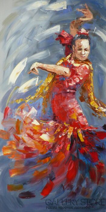 Dorota Łaz-Gorące flamenco-Olej