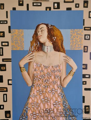 Ewa Nowiszewska-W klimacie p.Klimta- Kapryśnica-Akryl