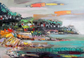 Henadzy Havartsou-Nice. Villefranche bay-Olej