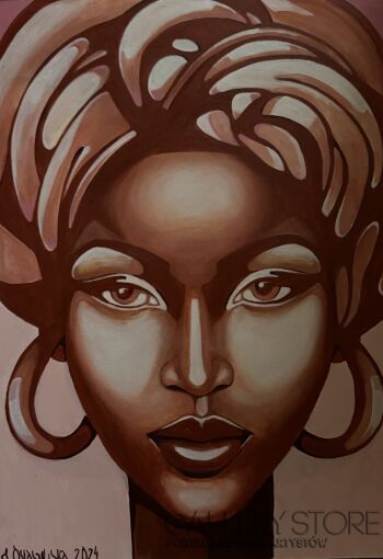 IWONA OSTASZEWSKA-Afro Manan-Malarstwo