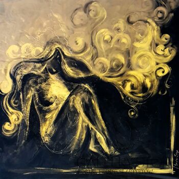 J. Aurelia Sikiewicz-Wojtaszek-GOLD OF SUN RAYS-Akryl