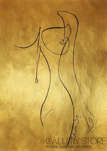 J. Aurelia Sikiewicz-Wojtaszek-GOLDEN BEAUTY II-Akryl