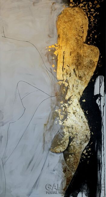 J. Aurelia Sikiewicz-Wojtaszek-Golden outline-Akryl