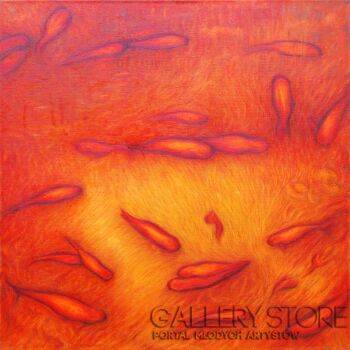 Jan Krusche-Orange fish-Olej