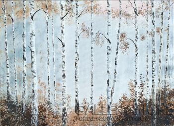 Jan Latocha-Zagajnik brzozowy-Malarstwo