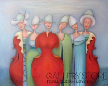 Janina Batko-"Sekstet"-Malarstwo