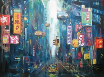 Janusz Orzechowski-Skyline 2039 -Olej