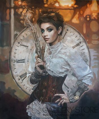 Janusz Orzechowski-Steam Punk Pirate-Olej
