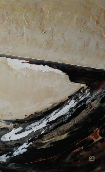 Joanna Pyrskała-Sea dune.-Technika mieszana
