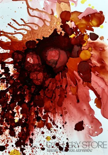 Joanna Wietrzycka-Red explosion 2-Technika mieszana