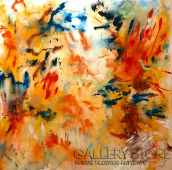 Justyna Mazur-Dancing Flames-Malarstwo