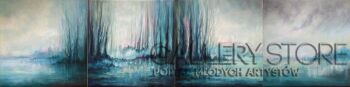 Katarzyna Kabzińska-Masionek-Melancholy of Waters (landscape in four parts)-Olej
