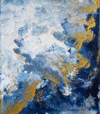 Katarzyna Śliwka-deep blue-Akryl