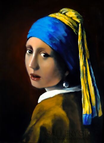 Kazimierz Pańszczyk-"Dziewczyna z perłą-Malarstwo