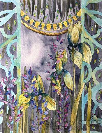 Klaudia Pawelec-Gliklich-Irysowy witraż -Malarstwo