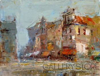 Krzysztof Tracz-Pejzaż miejski_602-Olej